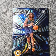 Panini 2024-25 Revolution Rookie Astro Tristen Newton Indiana Pacers Card 107