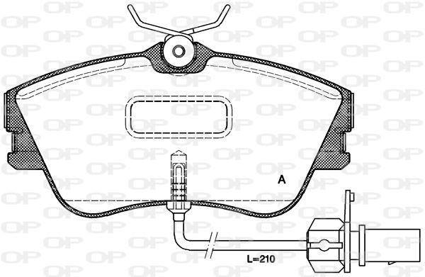Plaquettes de frein avant pour VW Transporter T4 2.5 TDI et 2.4 D
