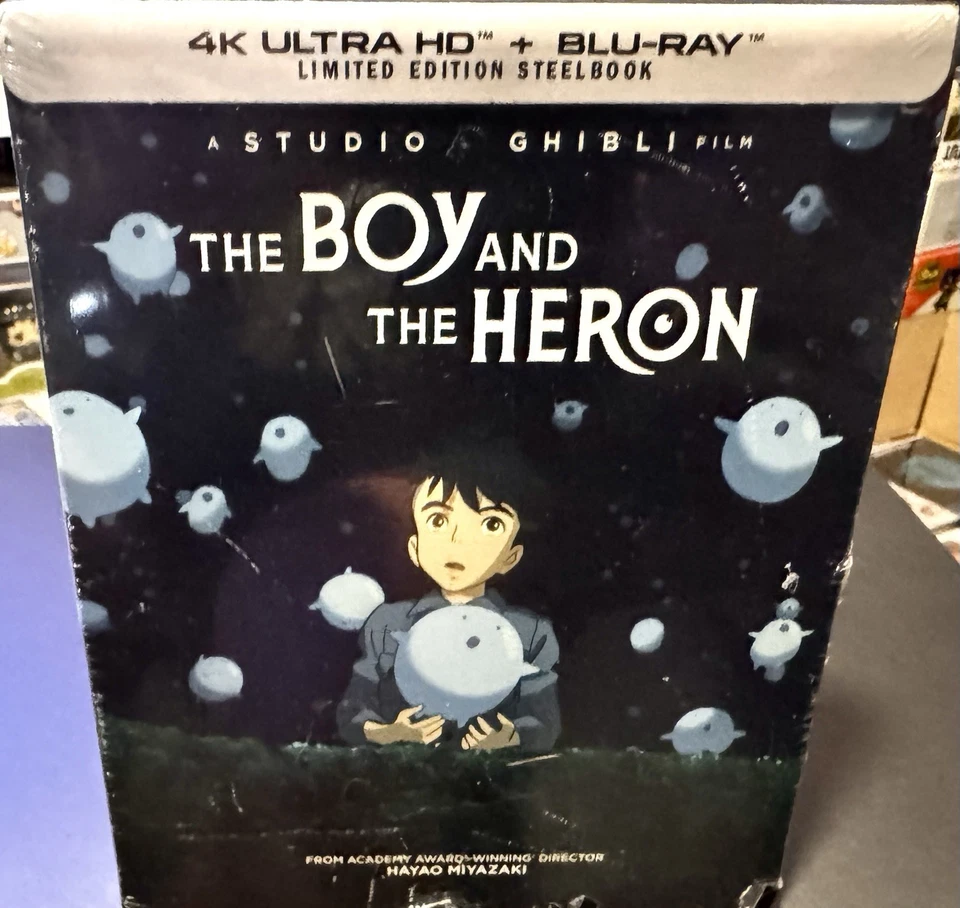 THE BOY and the HERON Limited Ed. STEELBOOK 4K BR Digital w/PROTECTOR New Mint - Image 2 of 4