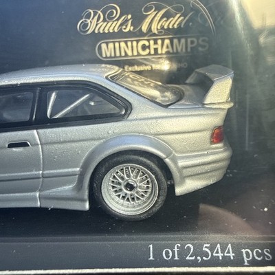 MiniChamps 1/43 BMW M3 E36 GTR 1993 White Diecast Scale Model Car