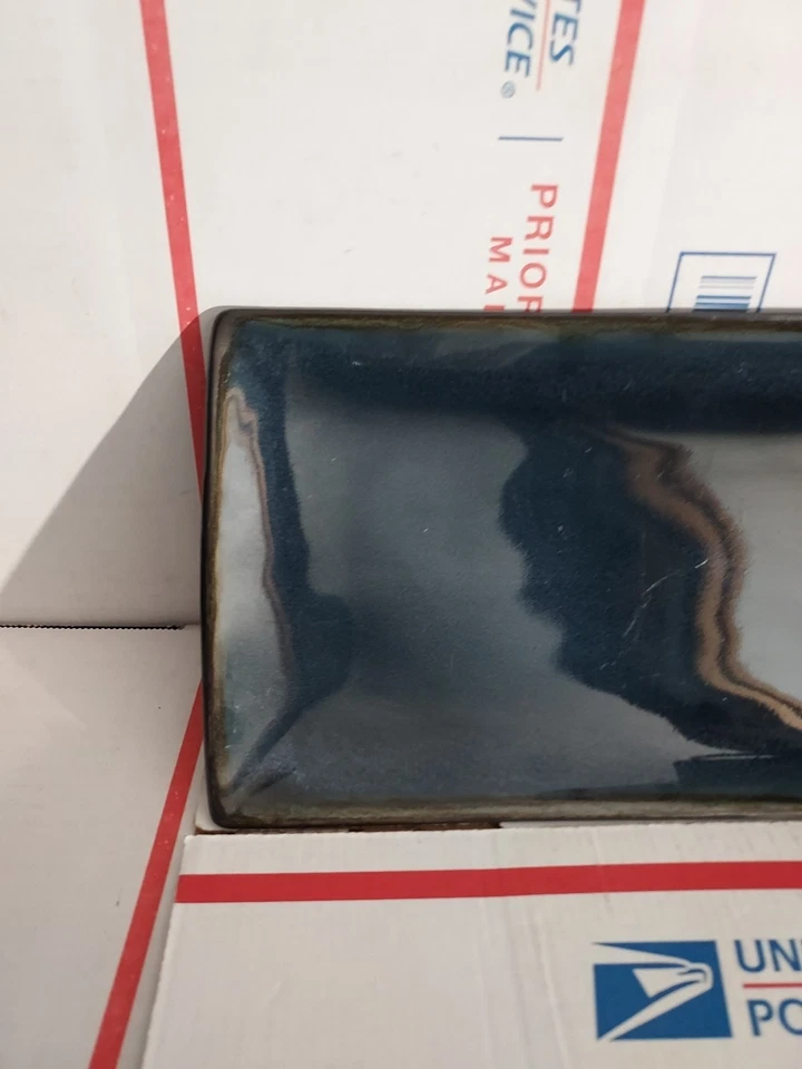 Plato Gabby China Bonito Negro y Azul Oscuro Bandeja Plato Plato Porcelana - T6#200 Foto 2 de 4