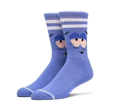 South Park Socks Mens One Size Blue Cartman Funny Graphic Crew Polyester Spandex