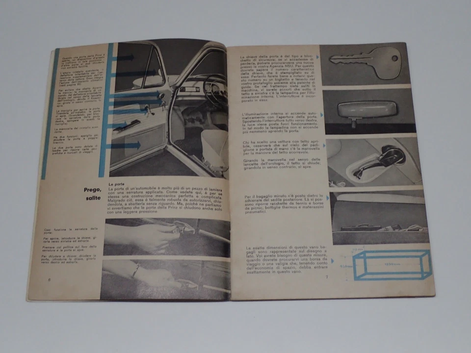 NSU PRINZ 4 LIBRETTO USO E MANUTENZIONE - Immagine 3 di 4