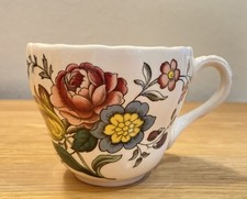 7 Vintage Bone China Coffee Cup set, Spode Made In England, Gainsborough Pattern