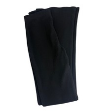 Forever 21 Womens High Rise Rib Knit Pull-On Flare Trousers Black Pants Small