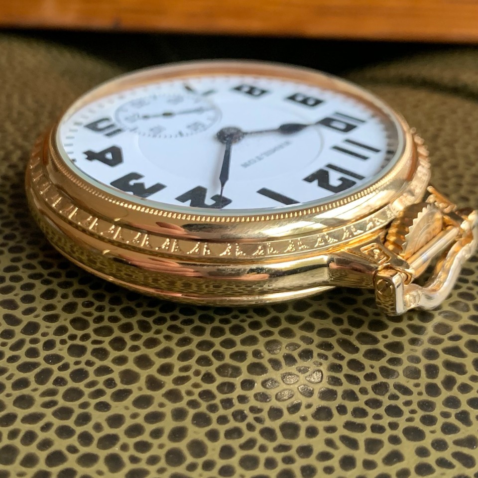 Montre De Poche Vintage Hamilton 992E 16s - Modèle Railroad 21 Rubis 1940 - Fonctionne