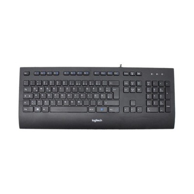 Logitech Corded K280e Keyboard Tastatur USB DE schwarz   #337046