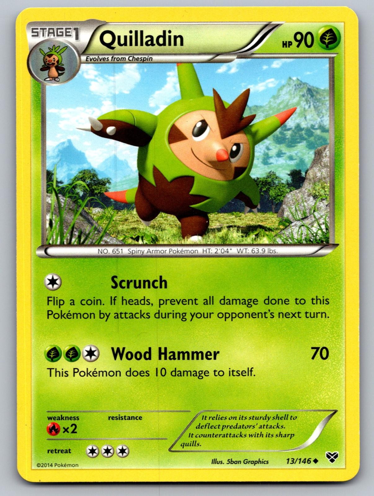 Quilladin 13/146 Uncommon XY Pokemon Lightly Played