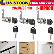 1-10Packs Cabinet Cam Locks Set Keyed Alike S...