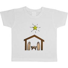 'Christmas Nativity Scene' Children's / Kid's Cotton T-Shirts TS024903