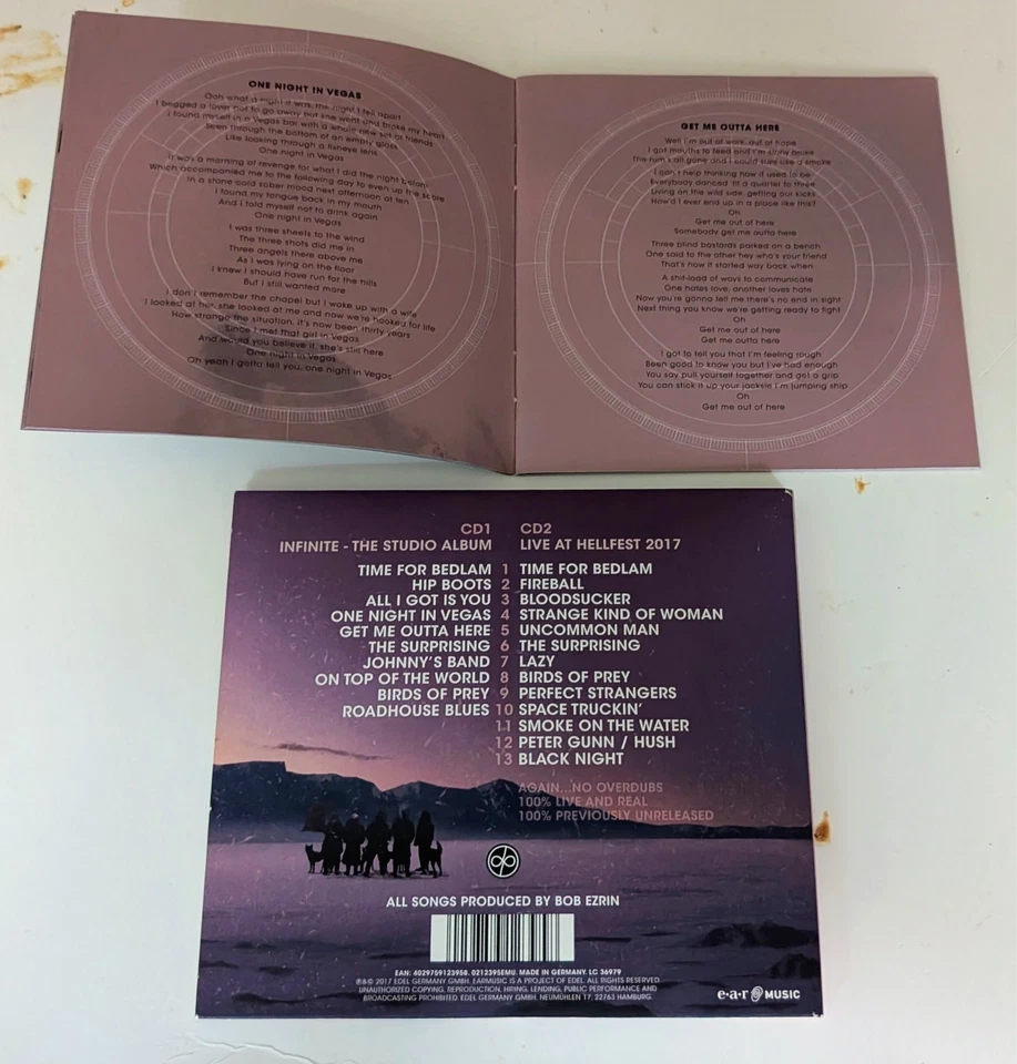 DEEP PURPLE  infinite  DoCD  2017  Digipak - Bild 2 von 2