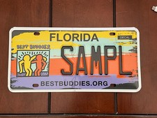 Florida Best Buddies Sample License Plate Tag Specialty Florida Best Buddies Sample License Plate Tag Specialty