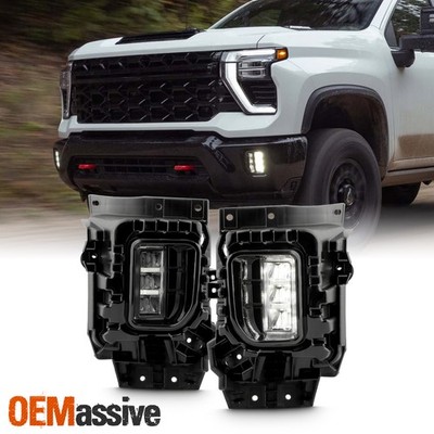 For 2024-2025 Chevy Silverado 2500HD/3500HD LED Fog Light w/ Universal Switch