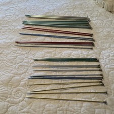 Vintage Knitting Needles Lot of 13 Pair Boye USA Aluminum Straight Needles