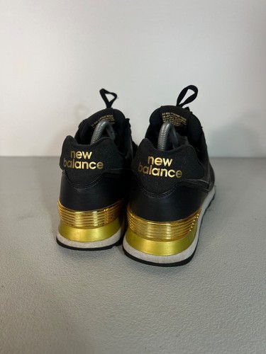 New Balance Shoes Woman's US 10.5 UK 8.5 574 Black Suede Leather Casual Sneakers - Picture 4 of 16