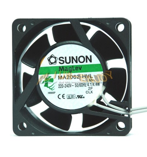 For SUNON AC Fan GN AC220-240V 50/60Hz 4.1/4.4W 60x60x25mm MA2062-HVL - Picture 3 of 5