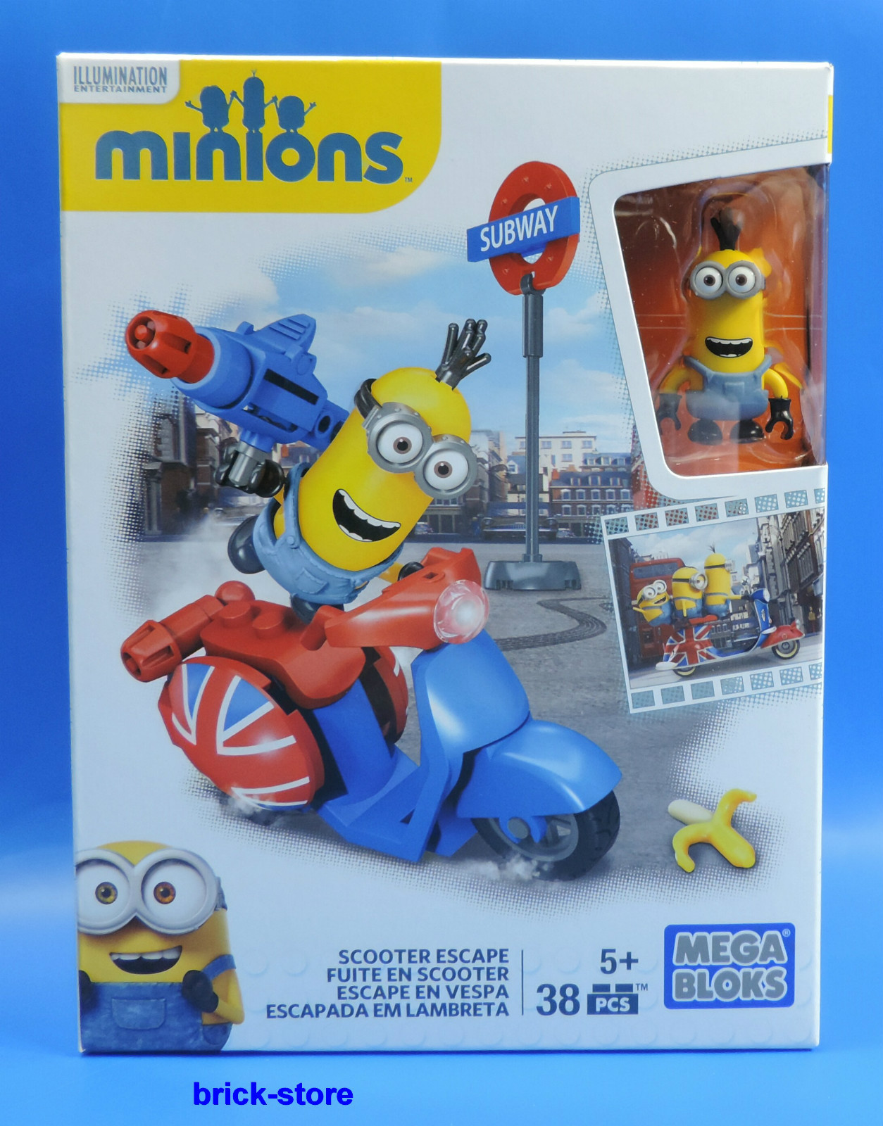 МЕГА-БЛОКИ С МИНЬОНАМИ Погоня на скутере Побег на скутере 4590₽