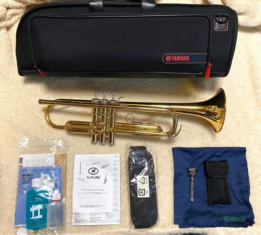 YAMAHA YTR-1335 Trumpet Gold Bb From japan USED With Case YAMAHA YTR-1335 Trumpet Gold Bb From japan USED With Case