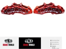 2006-2013 Corvette C6 Z06 + Grandsport Front Red Calipers Set NEW