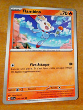 POKEMON COURONNE STELLAIRE CARD CARTE FLAMBINO 026/142 SCR FR EV07 JCC MINT