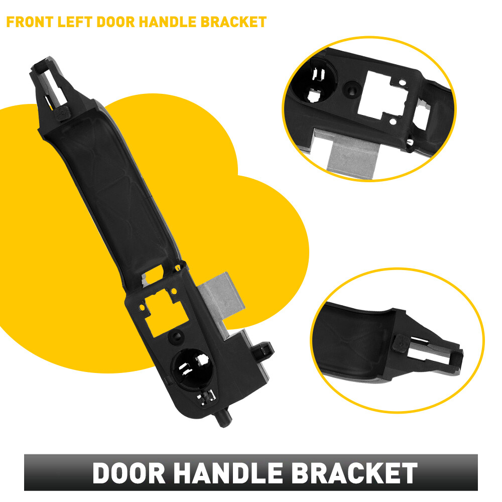 Black Left Front Driver Exterior Door Handle Base for Ford