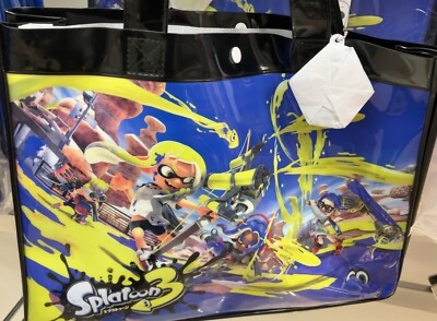 Sac De Plage Splatoon 3 Motif Calmar - Fourre-tout Vinyl Neuf Japon
