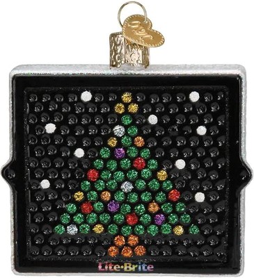 Old World Christmas Ornaments Hasbro Lite Brite Glass Blown Ornaments For Tree