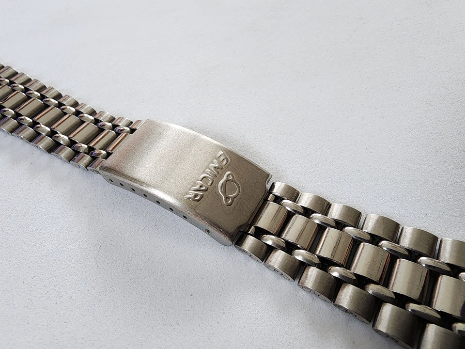 ENICAR BEADS OF RICE BRACELET 22MM CURVE End RARE Railroad fit enicar sherpa. - Image 2 of 4