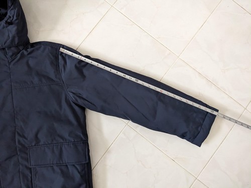 Everlane Mens The ReNew Short Parka - India Ink(Navy Grey) Size S - Picture 22 of 24