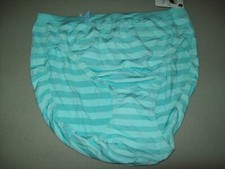 NWT JOCKEY COMFIES SEAMFREE MATTE SHINE hi cut PANTIES 1306 442 AQUA size 6