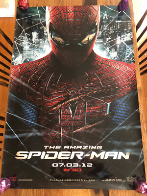 THE AMAZING SPIDERMAN IN 3D Original SS Movie Poster (2012)