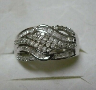 Diamantring Größe 8 95 Diamanten 0,85tcw UVP 2077 $