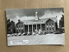 Postcard RPPC Minneapolis MN Veterans Administration Hospital Old Cars Vintage