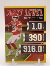 2021 Score Next Level Stats Gold #2 Patrick Mahomes II Kansas City Chiefs