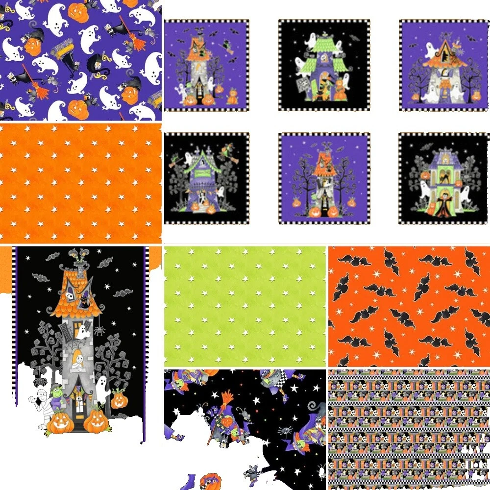 Halloween Cotton Craft Fabric Lots