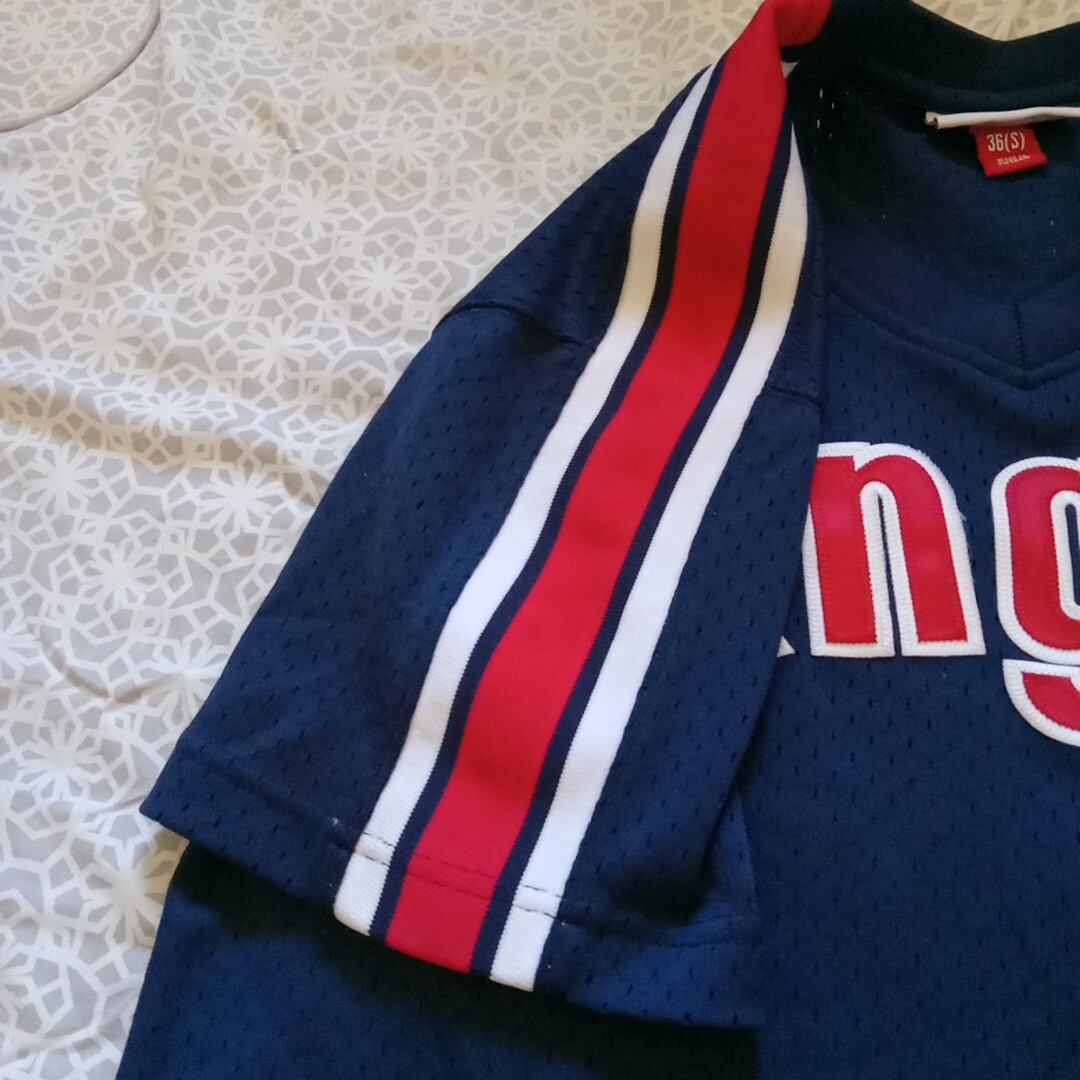 ウェア Mitchell &amp; Ness - MLB Reggie Jackson Angels Jersey 1984 Authentic Mitchell & Ness Reggie Jackson MLB LA Angels 1984