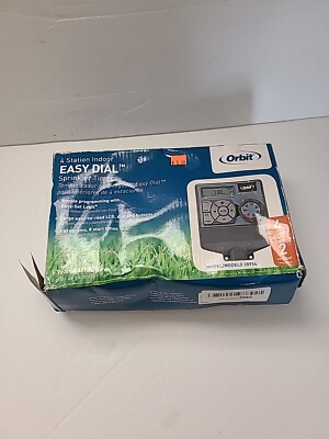  Orbit 28954 4 Station 2 Program Indoor Easy Dial Sprinkler Timer System