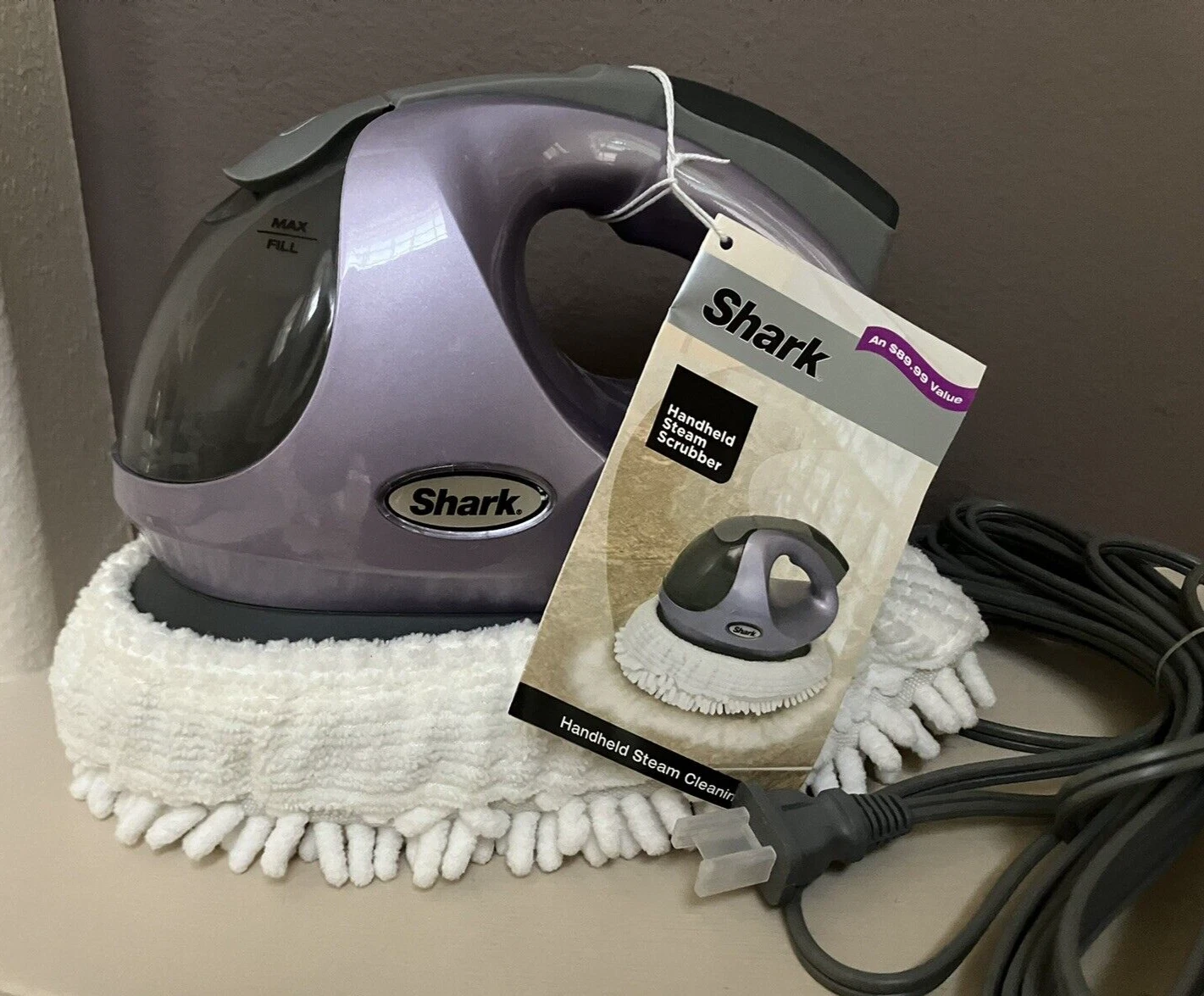 Shark Hand Held Steamer Scrubber Model S3401 Compact Chemical Free Cleaning EXL