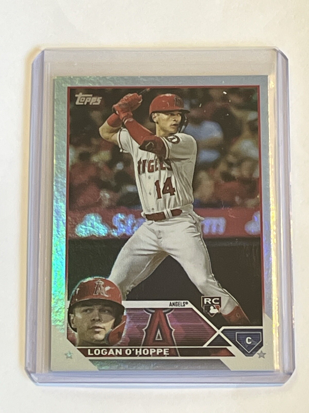 2023 Topps Series 2 LOGAN O’HOPPE #363 Rookie RC Rainbow Foil SP Angels