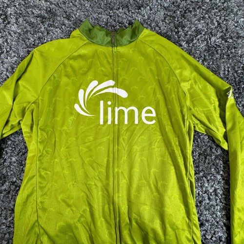 Men’s Cycling Windbreaker Jacket Primal Lime Connect Ride Size L - Picture 2 of 12