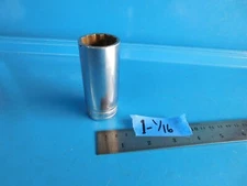 USED,SNAP ON TOOLS " 1-1/16 IN. " 1/2 IN. DR. DEEP  12 POINT SOCKET, PART#S341