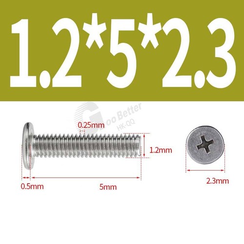 M1-M8 304 Stainless Steel CM Phillips Ultra Thin Flat Wafer Head Screw Bolt - Picture 15 of 231