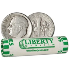 90% Silver Dimes - Roll of 50 - $5 Face Value