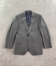 Vintage Brooks Brothers Suit Jacket 42 R Gray Wool Birdseye Check Brooksgate USA
