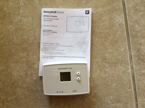HONEYWELL RTH111B HEATING & COOLING DIGITAL NON-PROGRAMMABLE THERMOSTAT *B3 - Picture 5 of 6