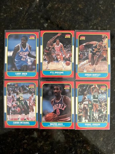 1986 Fleer Basketball - 6 card Lot P - Picture 1 of 2