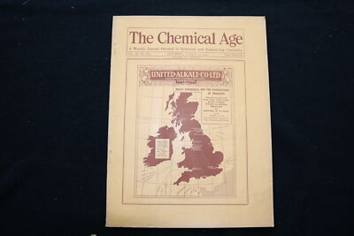 1924 AUG 9 THE CHEMICAL AGE MAGAZINE - UNITED ALKALI CO. LTD. COVER - SP 4925D