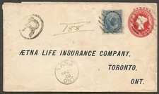 1900 Tara Ontario to Toronto Registered Cover 7c Numeral/PSE CDS