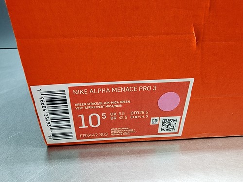 New *No Lid* Nike Alpha Menace Pro 3 Razor Sharp Football Cleats FB8442 Sz 10.5 - Picture 16 of 18