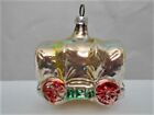 <!--F#f_0-->Vintage Fragile Figural Mold Blown Glass Conestoga Wagon Ornament<!--F/-->